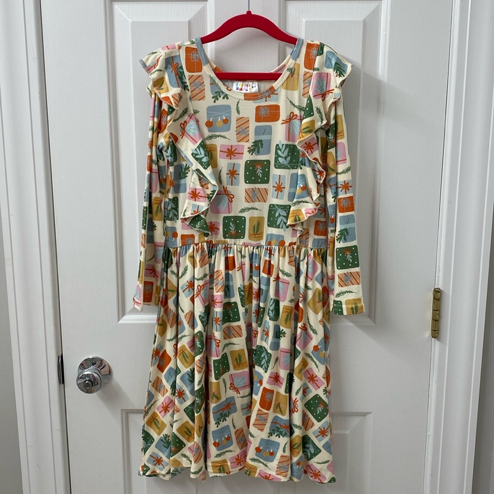 DDS Ruffle Holiday Dress